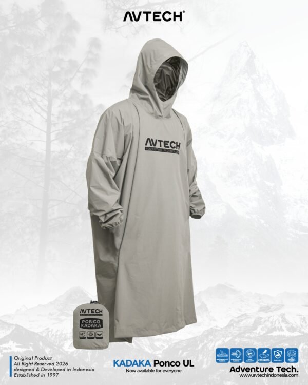 AVTECH - Jas Hujan Ponco Lengan Mancing Mantel Outdoor Gunung Waterproof Ultralight - KADAKA