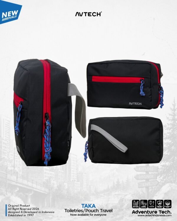 AVTECH - Tas Alat Mandi Wash Bag Toiletres Organizer Pouch Travel Serbaguna - TAKA