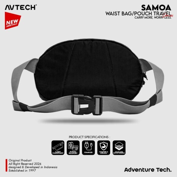 AVTECH - Tas Selempang Pinggang Waist Bag Harian Hiking Outdoor Travel Lifestyle - SAMOA
