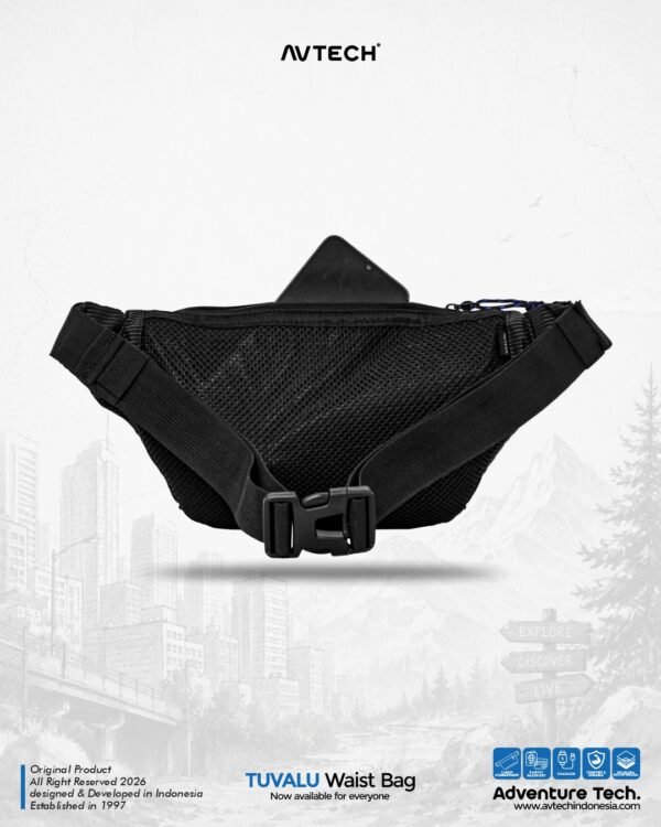 AVTECH - Tas Selempang Pinggang Waist Bag Harian Hiking Outdoor Travel Lifestyle - TUVALU