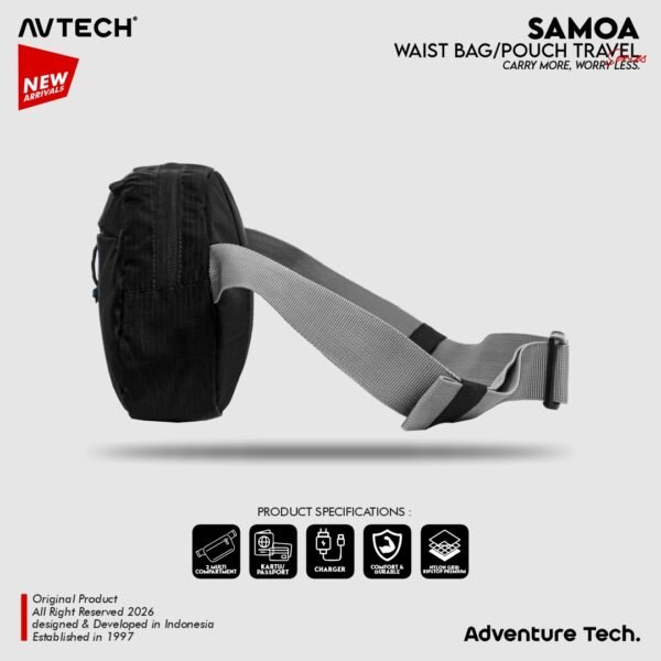AVTECH - Tas Selempang Pinggang Waist Bag Harian Hiking Outdoor Travel Lifestyle - SAMOA
