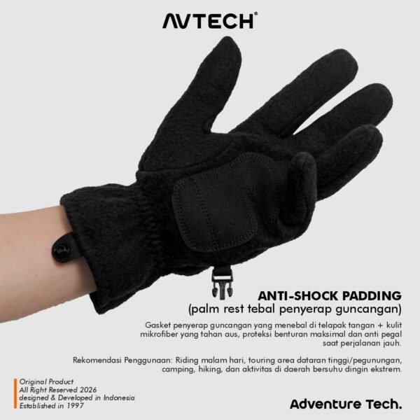 AVTECH - Sarung Tangan Gloves Pria Wanita Gunung Outdoor Hiking Travel Motor Riding Cycling - POLAR