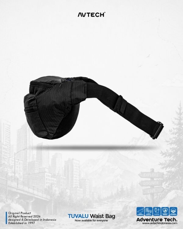 AVTECH - Tas Selempang Pinggang Waist Bag Harian Hiking Outdoor Travel Lifestyle - TUVALU