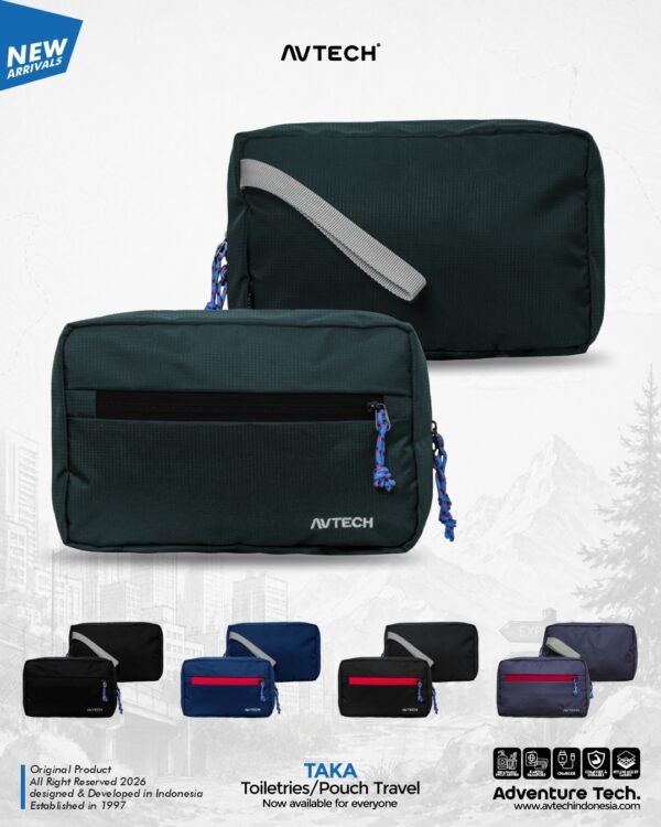 AVTECH - Tas Alat Mandi Wash Bag Toiletres Organizer Pouch Travel Serbaguna - TAKA