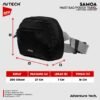 AVTECH - Tas Selempang Pinggang Waist Bag Harian Hiking Outdoor Travel Lifestyle - SAMOA