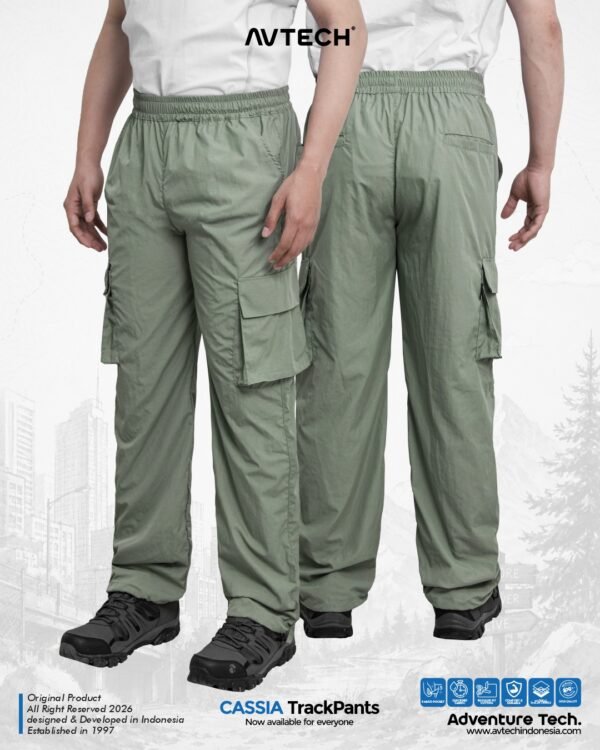 AVTECH - Celana Panjang Pria Wanita Cargo Gunung Outdoor Trackpants Quick Dry - CASSIA