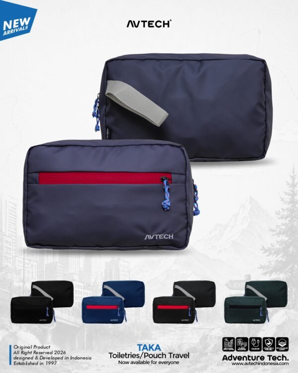 AVTECH - Tas Alat Mandi Wash Bag Toiletres Organizer Pouch Travel Serbaguna - TAKA