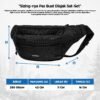 AVTECH - Tas Selempang Pinggang Waist Bag Harian Hiking Outdoor Travel Lifestyle - TUVALU