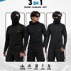 AVTECH - Baselayer Pria Wanita Lengan Panjang Outdoor Dry Fit Face with Mask Covering Hoodie - AURORA