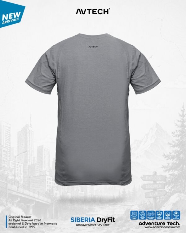 AVTECH - Baselayer Kaos Pria Wanita Manset Lengan Pendek Baju Olahraga Sepeda Dry Fit - SIBERIA