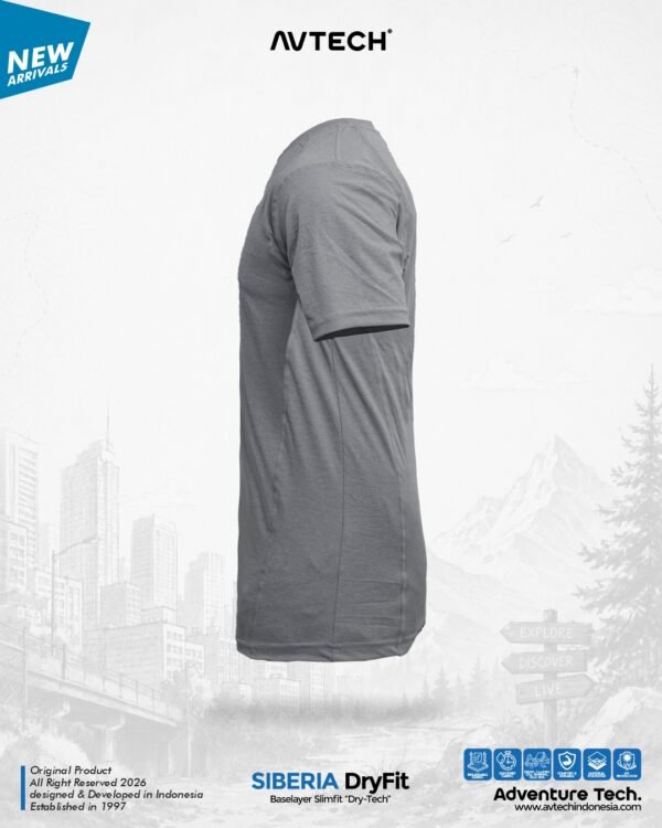 AVTECH - Baselayer Kaos Pria Wanita Manset Lengan Pendek Baju Olahraga Sepeda Dry Fit - SIBERIA