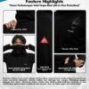 AVTECH - Baselayer Pria Wanita Lengan Panjang Outdoor Dry Fit Face with Mask Covering Hoodie - AURORA