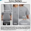AVTECH - Baselayer Kaos Pria Wanita Manset Lengan Pendek Baju Olahraga Sepeda Dry Fit - SIBERIA