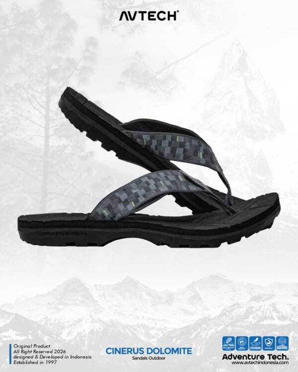AVTECH - Sandal Jepit Gunung Hiking Outdoor Adventure Travel Harian - DOLOMITE CINERUS SERIES