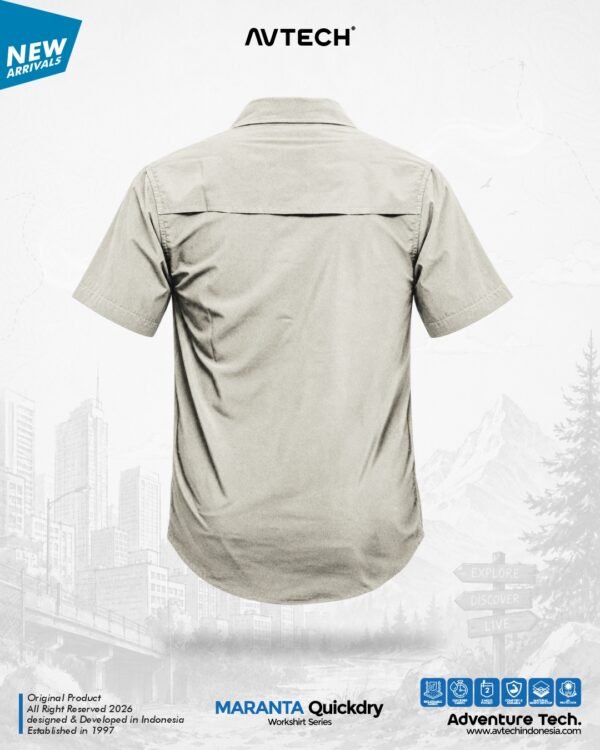 AVTECH - Kemeja Lengan Pendek Formal Kerja Lapangan Outdoor Harian Quick Dry Reguler Fit - MARANTA
