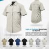 AVTECH - Kemeja Lengan Pendek Formal Kerja Lapangan Outdoor Harian Quick Dry Reguler Fit - MARANTA