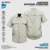 AVTECH - Kemeja Lengan Pendek Formal Kerja Lapangan Outdoor Harian Quick Dry Reguler Fit - MARANTA