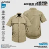 AVTECH - Kemeja Lengan Pendek Formal Kerja Lapangan Outdoor Harian Quick Dry Reguler Fit - MARANTA