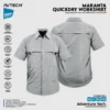 AVTECH - Kemeja Lengan Pendek Formal Kerja Lapangan Outdoor Harian Quick Dry Reguler Fit - MARANTA