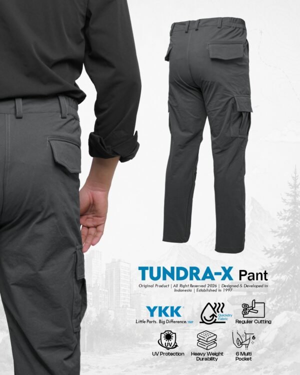 AVTECH - Celana Panjang Pria Wanita Cargo Gunung Outdoor Lifestyle Heavyweight Tebal Reguler Fit - TUNDRA-X