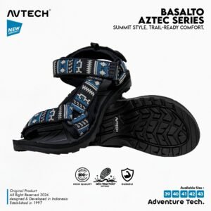 AVTECH - Sandal Gunung Hiking Outdoor Adventure Trekking Travel Harian - BASALTO AZTEC SERIES