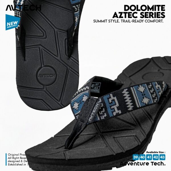 AVTECH - Sendal Gunung Hiking Outdoor Adventure Travel Jepit Harian - DOLOMITE AZTEC SERIES